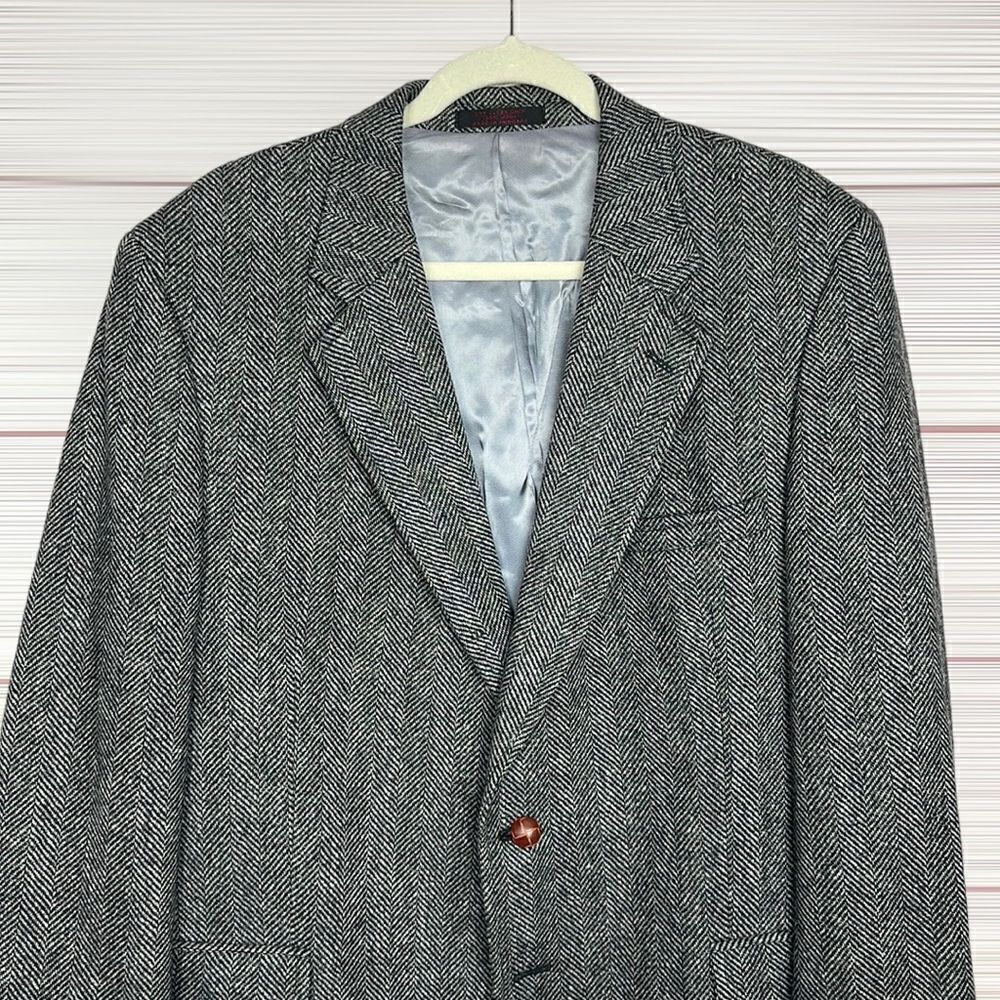 Christopher Brooksgray Wool Two-Button Single Ven… - image 3